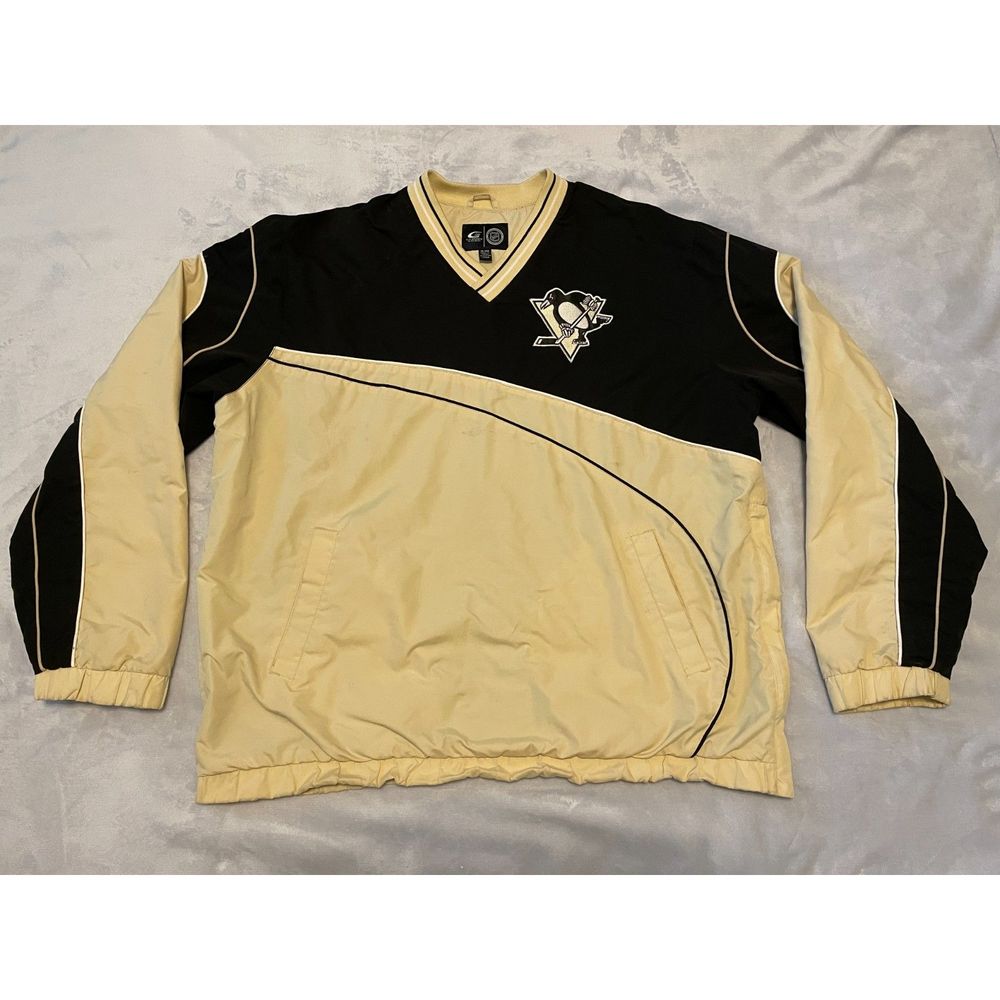 G-III Sports by Carl Banks Pittsburgh Penguins V-Neck Pullover Jacket Size XL